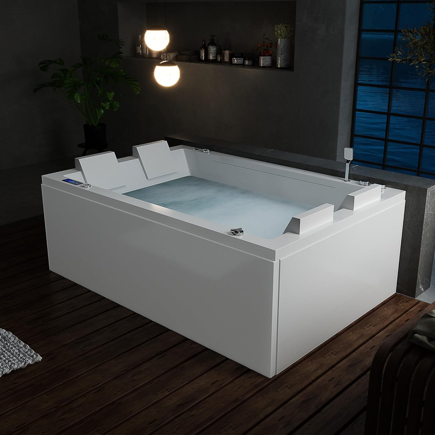 Control panel of the Empava whirlpool tub