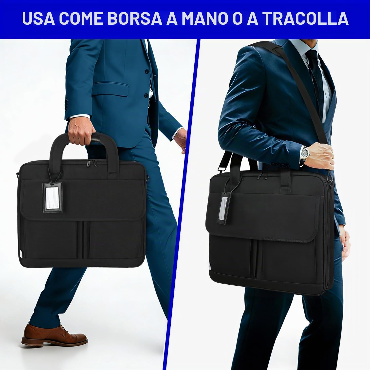 THE MASONIC COLLECTION - Custodia morbida a mano e borsa a tracolla - Contiene regali provinciali e distrettuali - Nylon Oxford e resistente all'acqua - Regalo massone per gli uomini