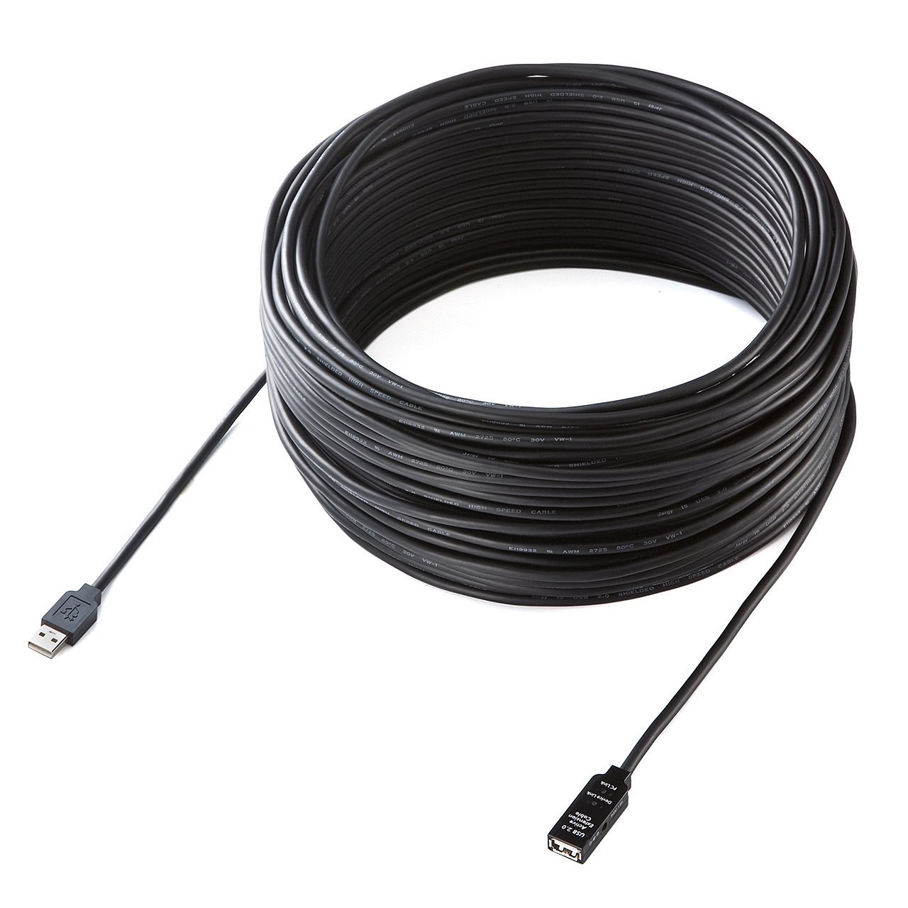 Amazon.co.jp: サンワダイレクト USB延長ケーブル 40m USB2.0 ブラック 