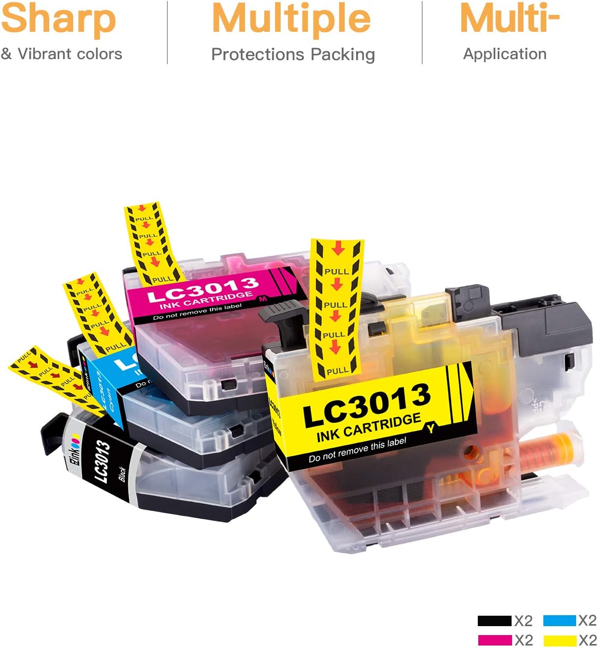 Uр Tо 60% оƒƒ E-Z Ink (TM) Compatible Ink Cartridge Replacement for Brother LC3013 LC3011 LC-3013 High Yield Compatible with MFC-J491DW MFC-J497DW MFC-J895DW MFC-J690DW (2 Black,2 Cyan, 2 Magenta, 2 Yellow) 8 Pack Crаzу Dеаlѕ E-Z Ink (TM) Compatible Ink Cartridge Replacement for Brother LC3013 LC3011 LC-3013 High Yield Compatible with MFC-J491DW MFC-J497DW MFC-J895DW MFC-J690DW (2 Black,2 Cyan, 2 Magenta, 2 Yellow) 8 Pack