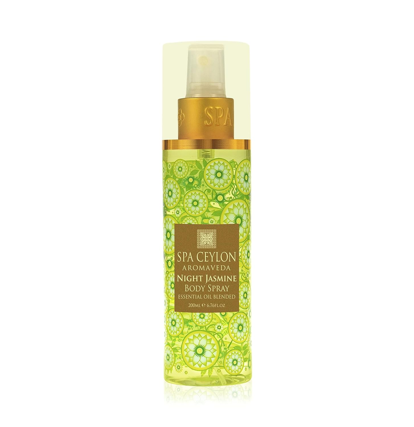SPA CEYLON Night Jasmine Body Spray – Natural Fragrance Mist with Pure Jasmine Essential Oil – Floral Scent for Women – Vegan & Cruelty-Free – 200ml
