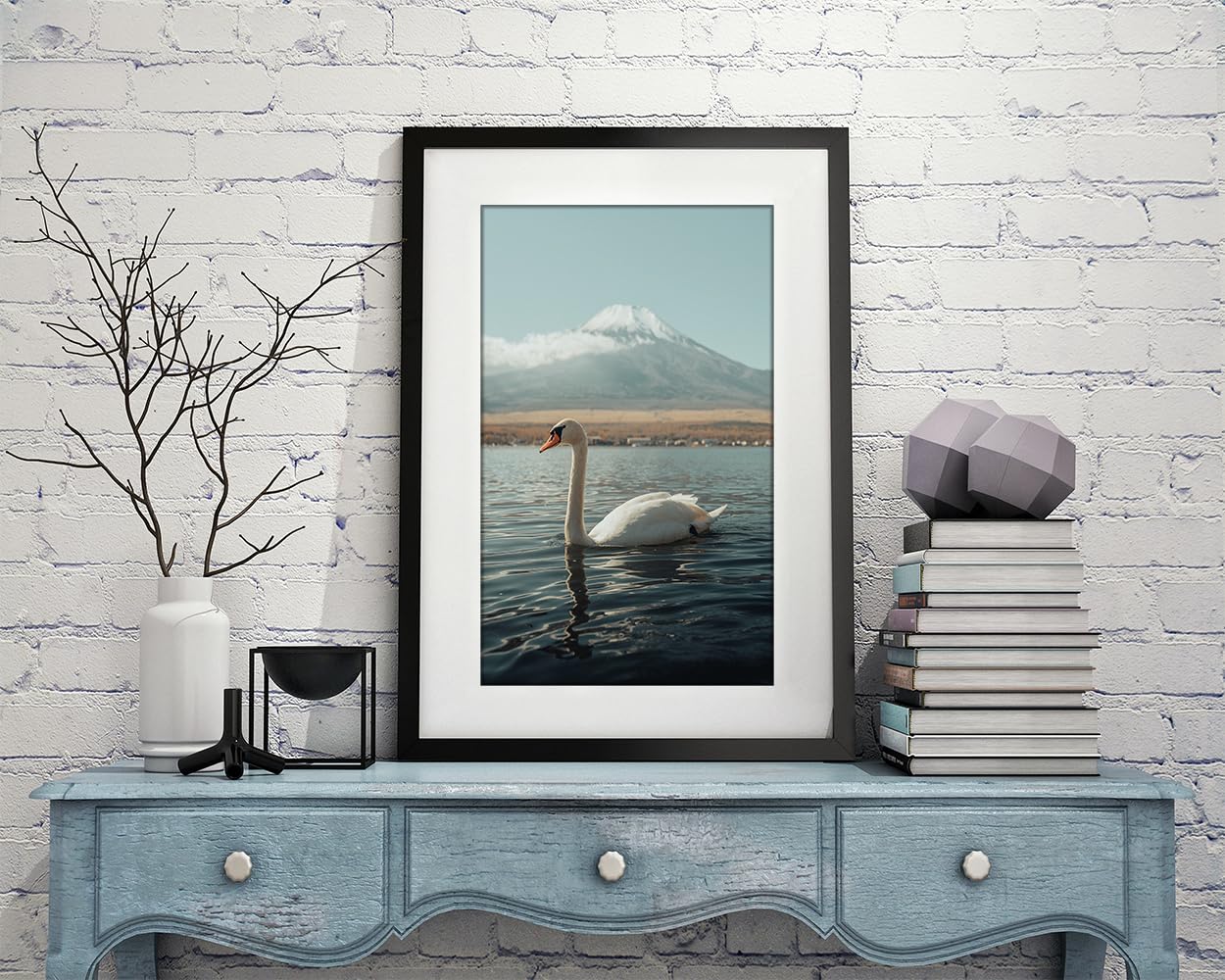 RUN HELIX Ramka na zdjęcia 30 x 40 cm, czarna – ramka 30 x 40 cm z nietłukącym szkłem akrylowym i passe-partout, lekka, 30 x 40 cm, ramka na zdjęcia na plakaty, zdjęcia, dyplomy, dekoracja ścienna