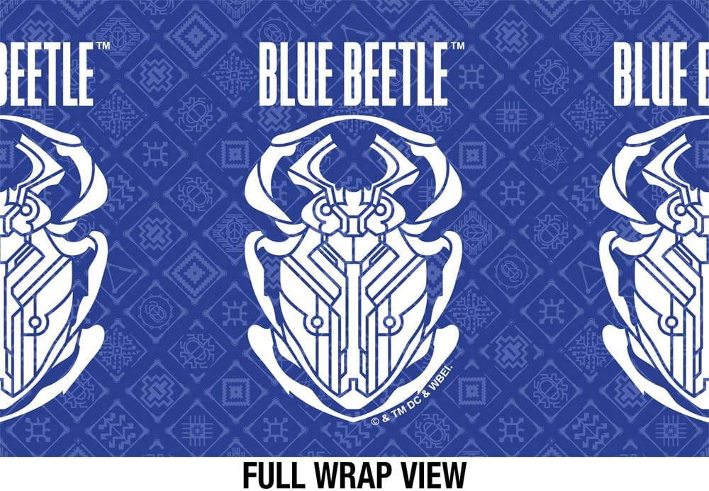 Blue Beetle (2023) OFFICIAL Circuit Beetle Logo 18 oz Insulated Water Bottle, Leak Resistant, Vacuum Insulated Stainless Steel with 2-in-1 Loop Cap