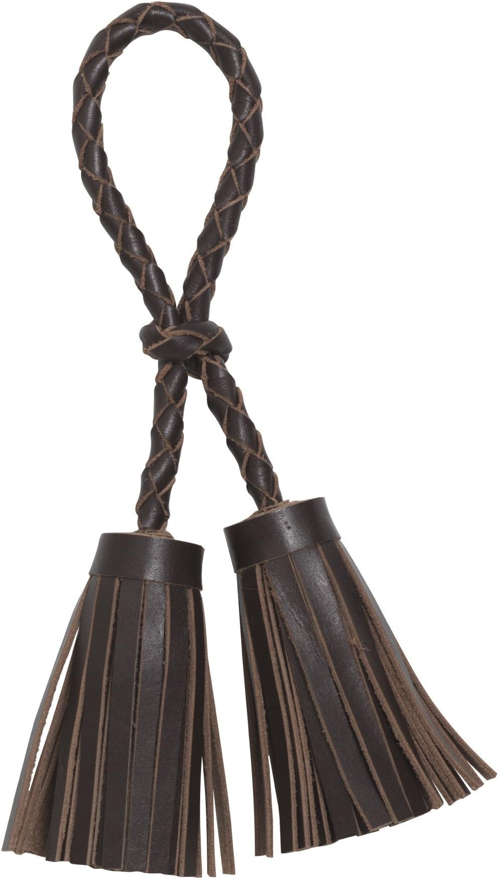 Juliska Napkin Ring Leather Tassel Chocolate