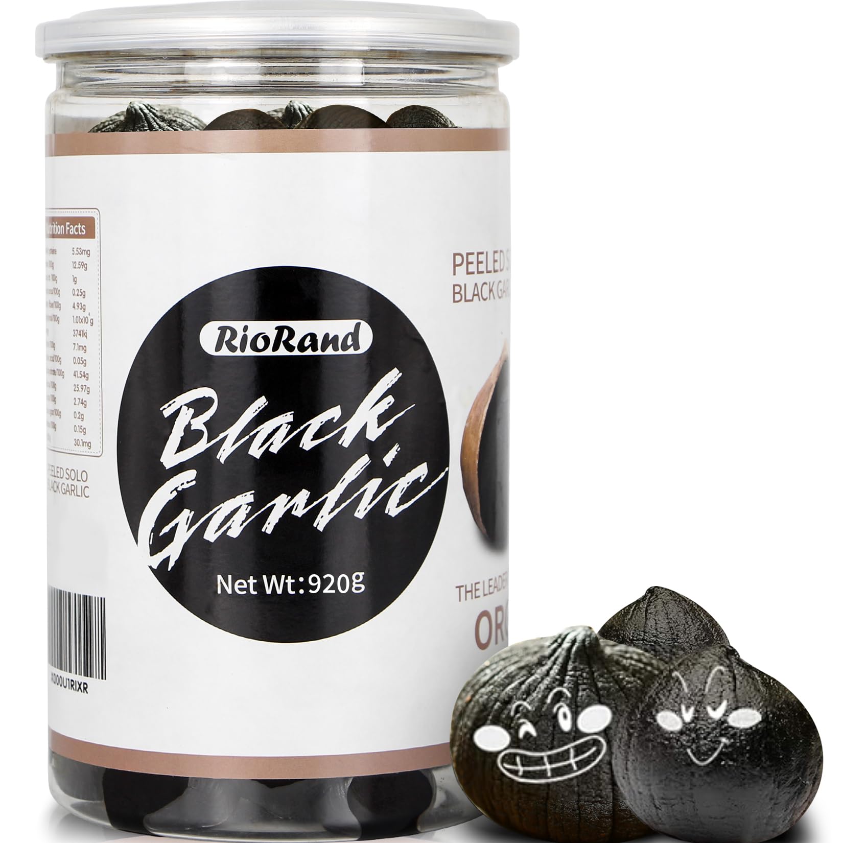 Amazon.com : RioRand Black Garlic Whole & Peeled 90-Day Fermented