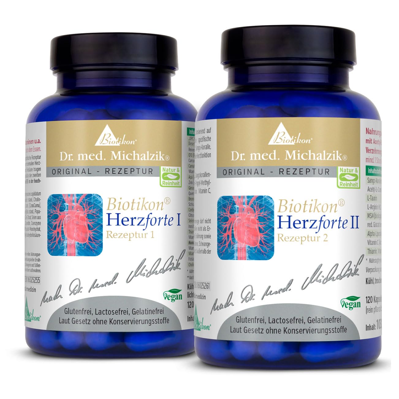 Herz forte I + II nach Dr. Michalzik, 200 mg OPC, 240 Kapseln