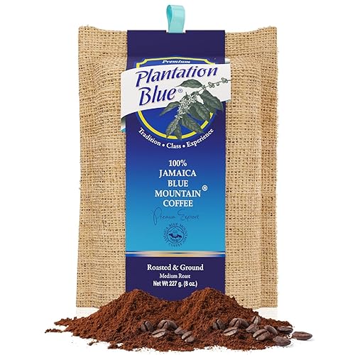 Vista 42 de PREMIUM PLANTATION BLUE TRADITION CLASS EXPERIENCE Café 100% Jamaica Blue Mountain tostado medio y molido (16 onzas)