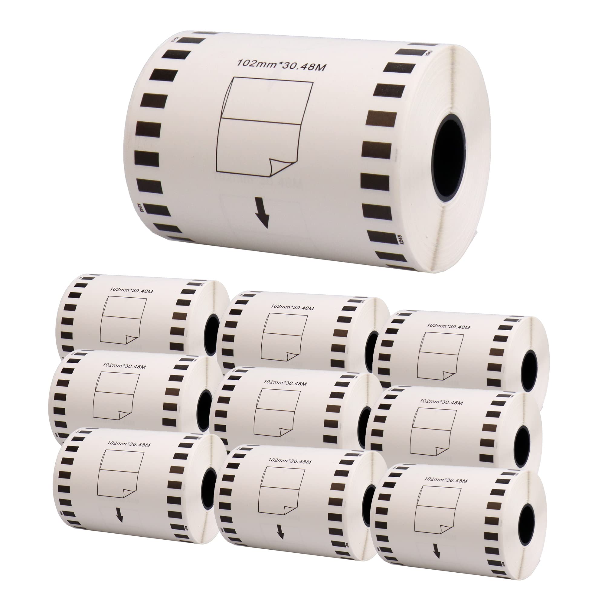 Amazon.co.jp: Ink Chips: DT-243 Long Paper Tape for Brother DT-243