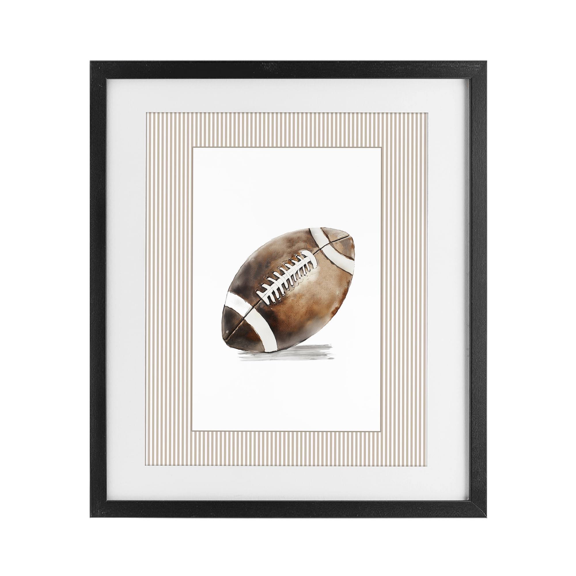Stampa con cornice vintage a tema fumetto sportivo, 43 x 53 cm | Stupell Industries · Di Christine Simpson Art · Stampa digitale · Bianco opaco · Pronto da appendere una volta sconfezionato