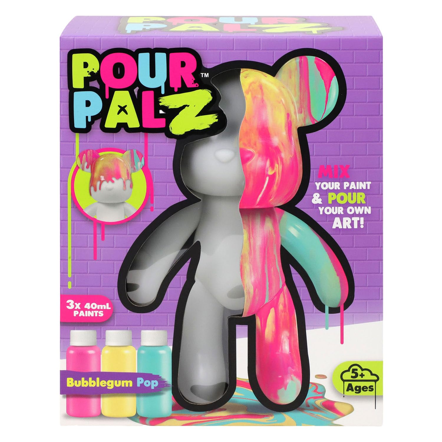 Spectron OttoSimon Painting Pour Palz Bubble Gum Pop Creative Playset