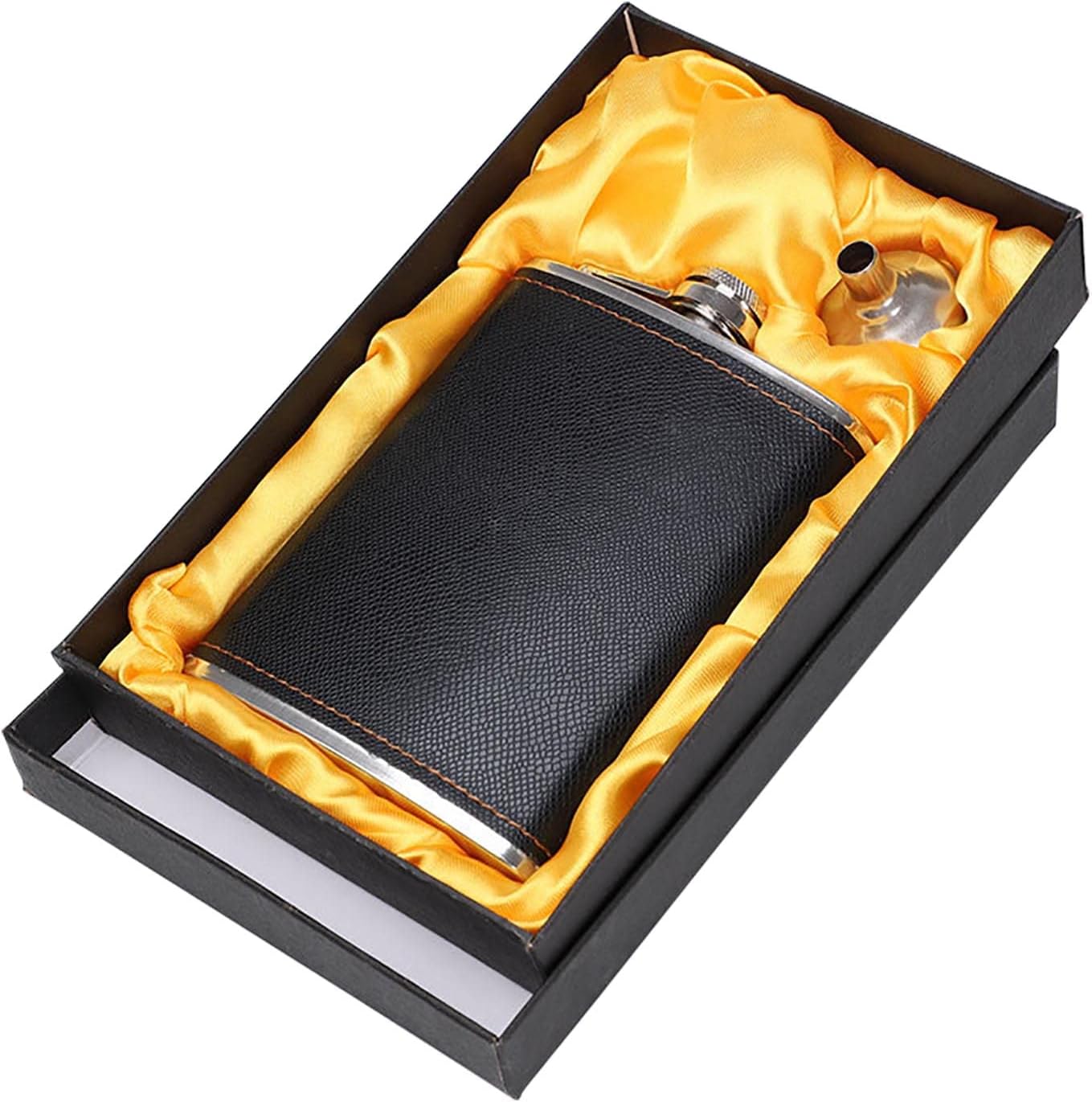Whiskey Wine Hip Flask Gift Set, Flask for Liquor, Drinking Flask 8 Ounce, Stainless Steel with 1 Funnel