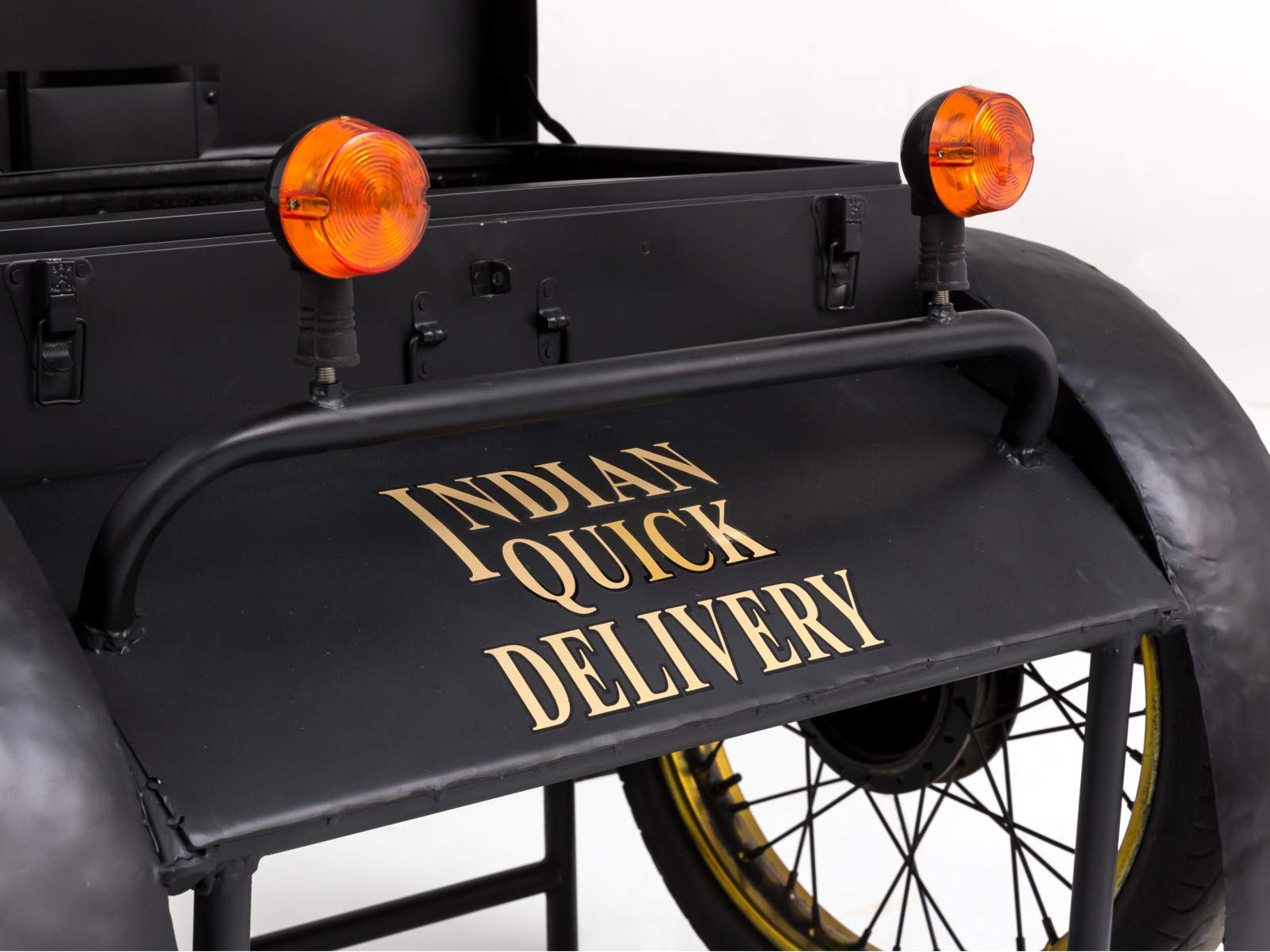 Woodkings® Bar Delivery Car Vintage Design Bartisch Barregal Barschrank Beistelltisch Weinregal Herrenzimmer Büro Partykeller