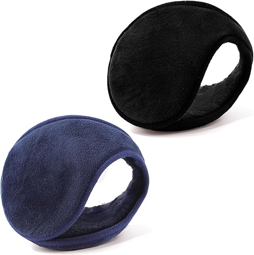 Calentadores de oídos, 2 piezas para hombres y mujeres, orejeras clásicas de forro polar cálido para invierno