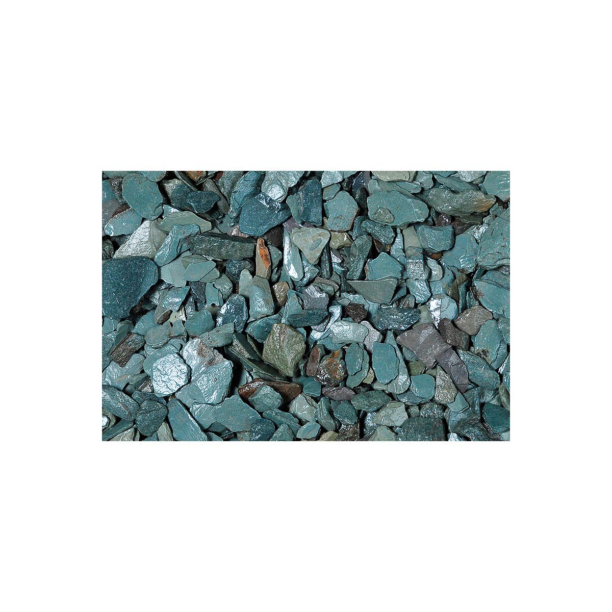 Charles Watson 40mm Green Slate Poly Bag - Mix Of Light & Dark Greens - Approx 23kg