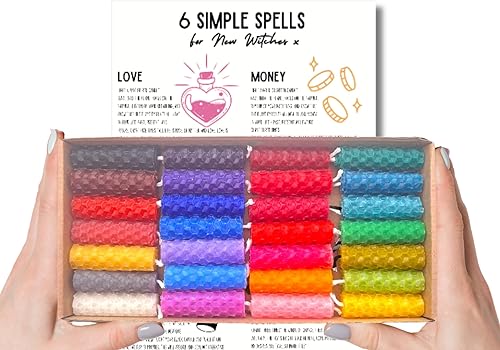 Miniatura 2 de Juego de mini velas de cera de abeja - 28 unidades - Enrolladas a mano - Varios colores