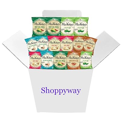 Miss Vickie\'s Kettle Cooked Potato Chips Variety Pack, 1.375 oz (Pack of 15) Bundled by Shoppyway