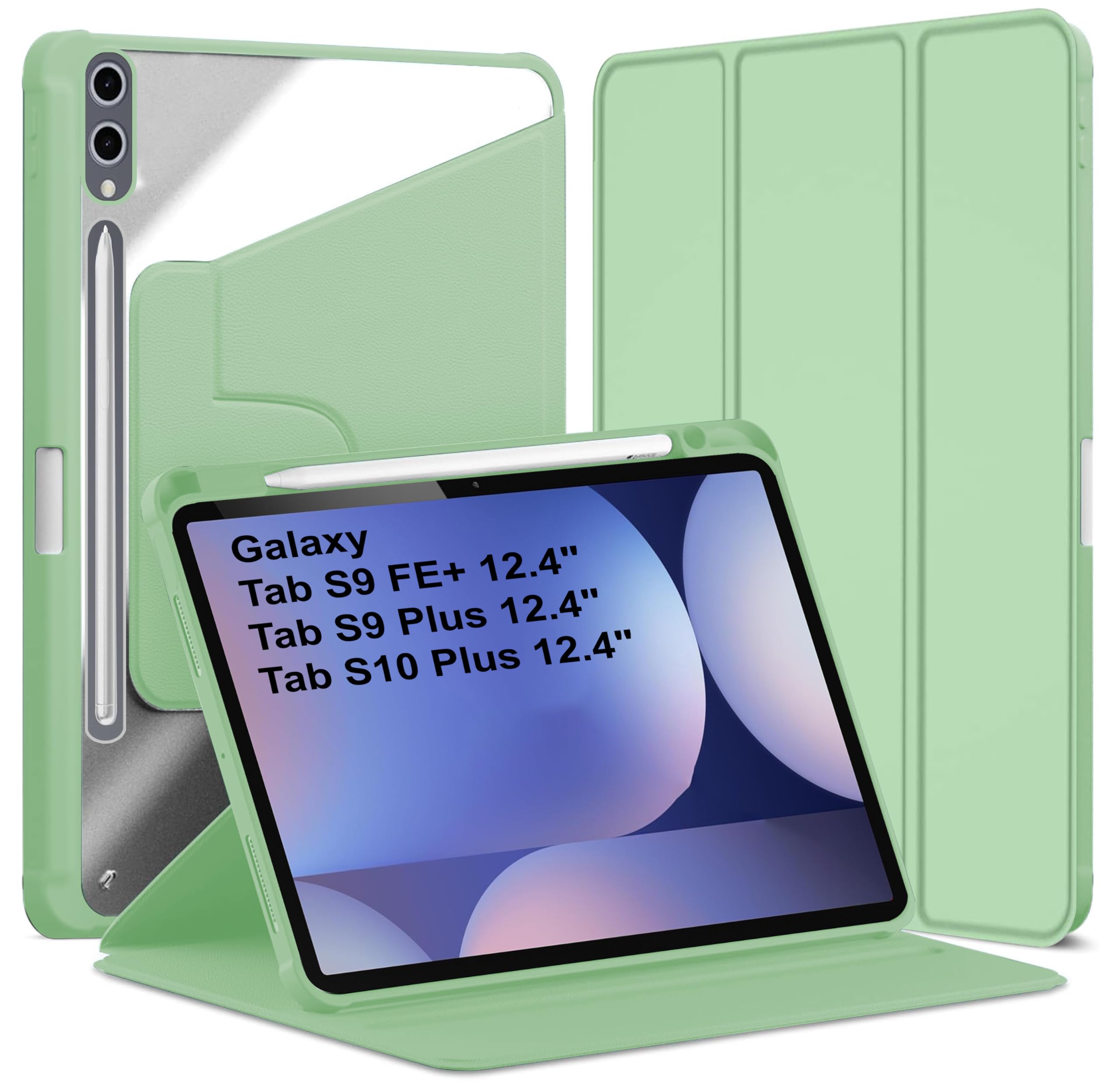 TGK Rotating Case for Samsung Galaxy Tab S9 FE+/S9 Plus/S10+ 12.4