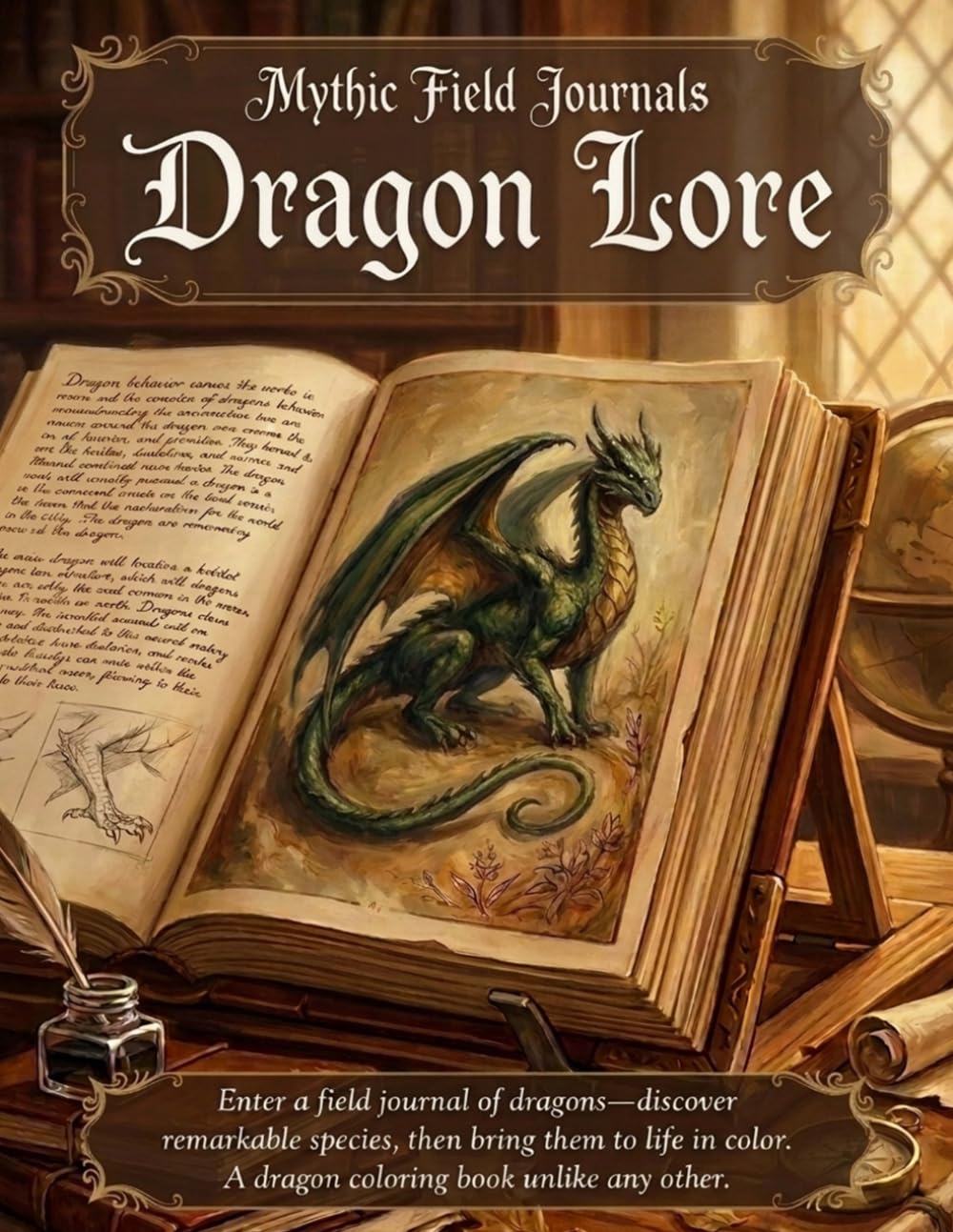Dragon Lore: An Illustrated Field Journal and Coloring Guide to Dragons
