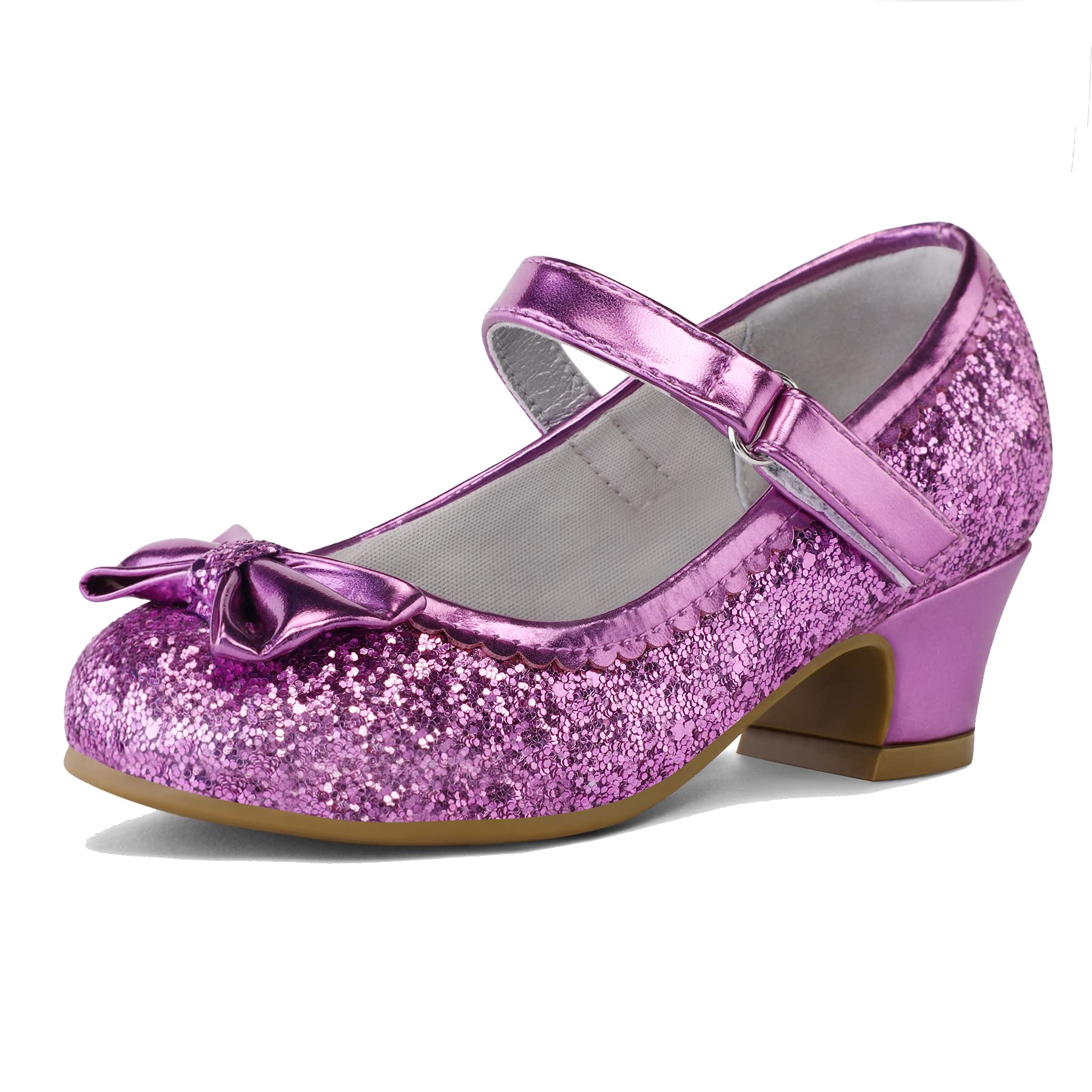 K KomForme Toddler Heels Girls Dress Shoes Mary Jane Princess Shoes