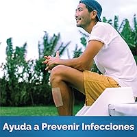 Vista 5 de Yaxa Basic Care Vendajes adhesivos transparentes, almohadilla antiadherente extra grande y cómoda, para todo tipo de piel, 30