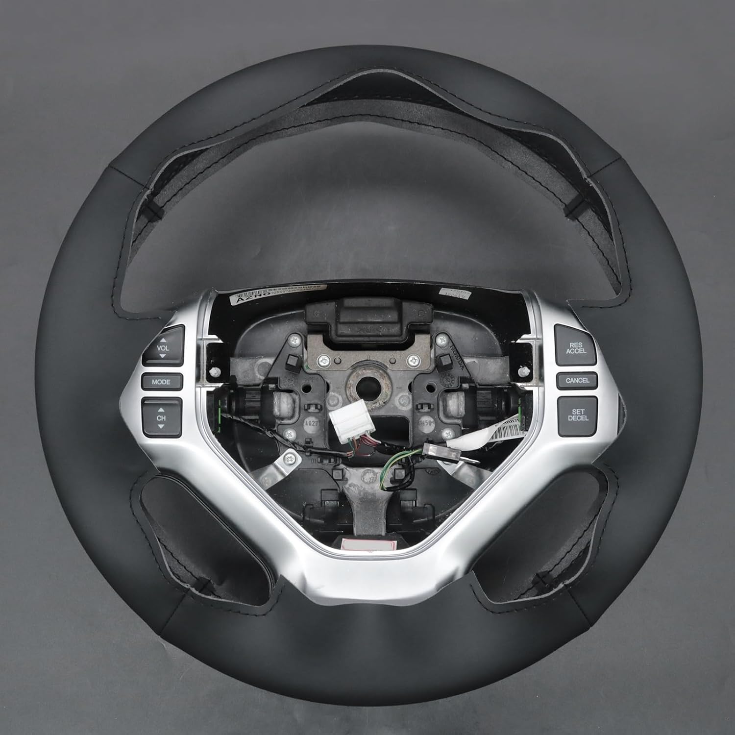 MEWANT Steering Wheel Cover for Honda Ridgeline 2006-2008 Hand-Stitched Steering Wheel Wrap