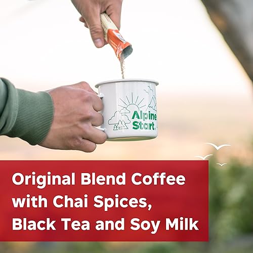 Vista 12 de Alpine Start Instant Coffee Original Blend Medium Roast - Individual Powder Mix From High Altitude Arabica Coffee Beans - Hot or Cold Brew for Home