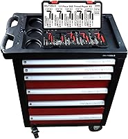 Vista 29 de BILITOOLS Kit de reparación de roscas helicoidales métricas, 131 piezas HSS Drill Heli Coil Kit de reparación M5 M6 M8 M10 M12