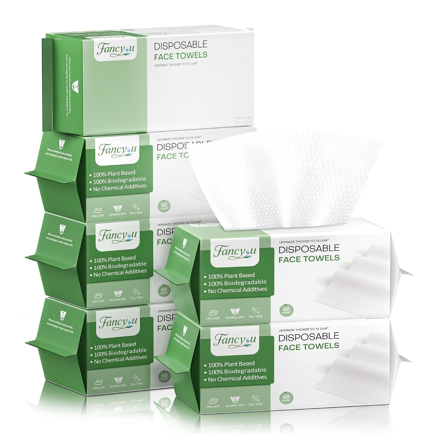 Disposable Face Towels - Soft Lint-Free Cloths for Makeup Removal