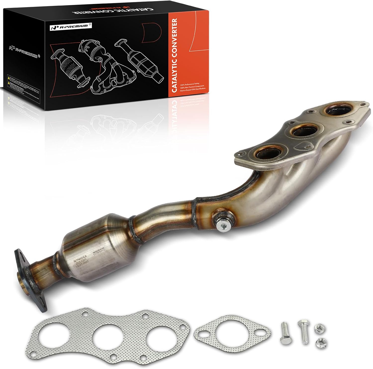 A-Premium Right Exhaust Manifold Catalytic Converter Kit Direct-Fit Compatible with Lexus IS250 2006-2015, IS350 2006-2017, GS350 2007-2011/2013-2015, RC350 2015-2017, 2.5L 3.5L, EPA Compliant