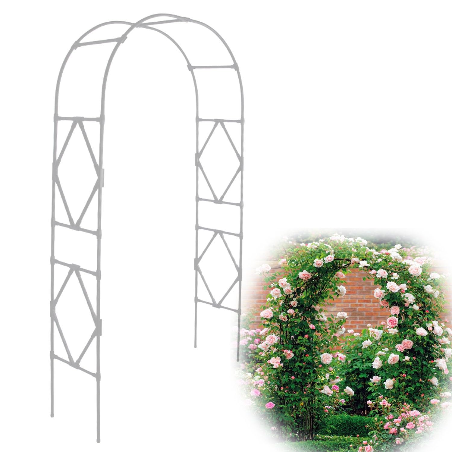 Arche décorative pour pelouse blanche : habillez vos événements