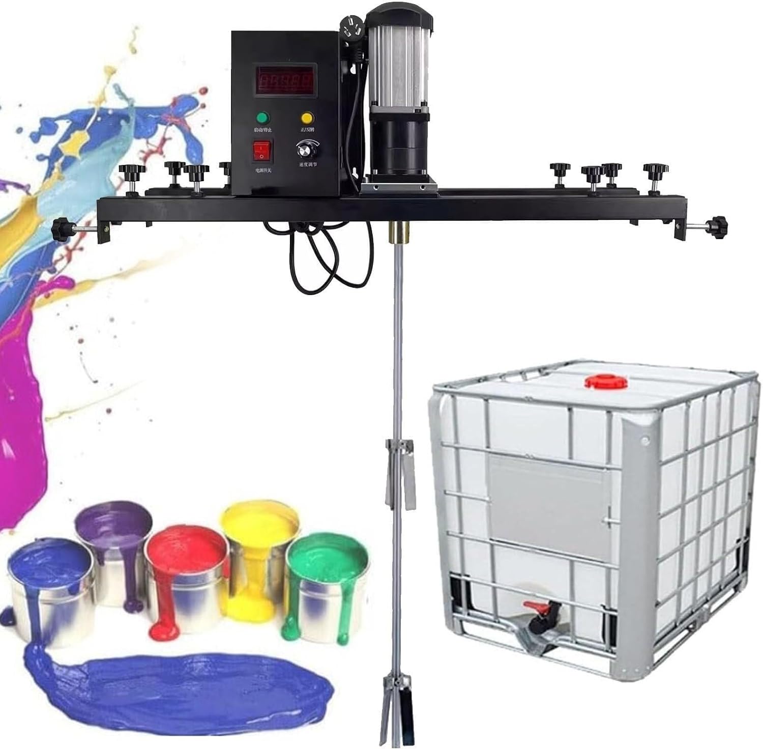 Gallon Drill Paint Stirrer, Air Powered Mixer, Electric Mixer, Commercial Air Powered Stand Mixer, Mixer for Factory