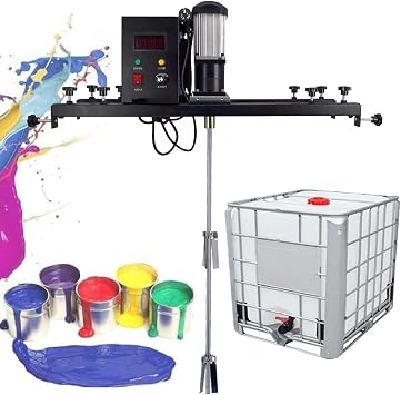 Air Agitator,Electric Tank Mixer Machine,Commercial Pneumatic Bracket Mixer,Paint Stirring Machine Bracket Air Agitator Paint Mix Tool for Ink Dissolver Agitator