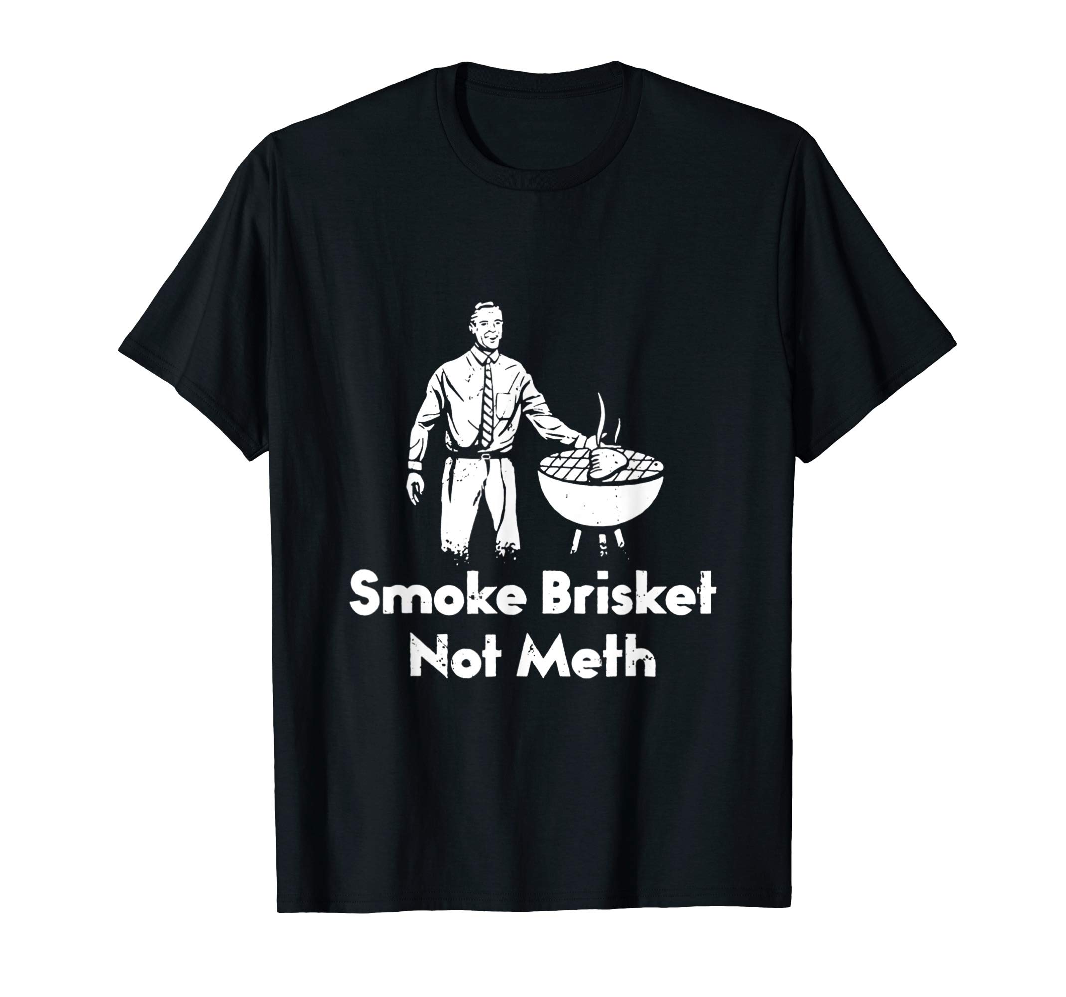 Smoke Brisket Not Meth FunnyBBQ Grilling Master Vintage T-Shirt