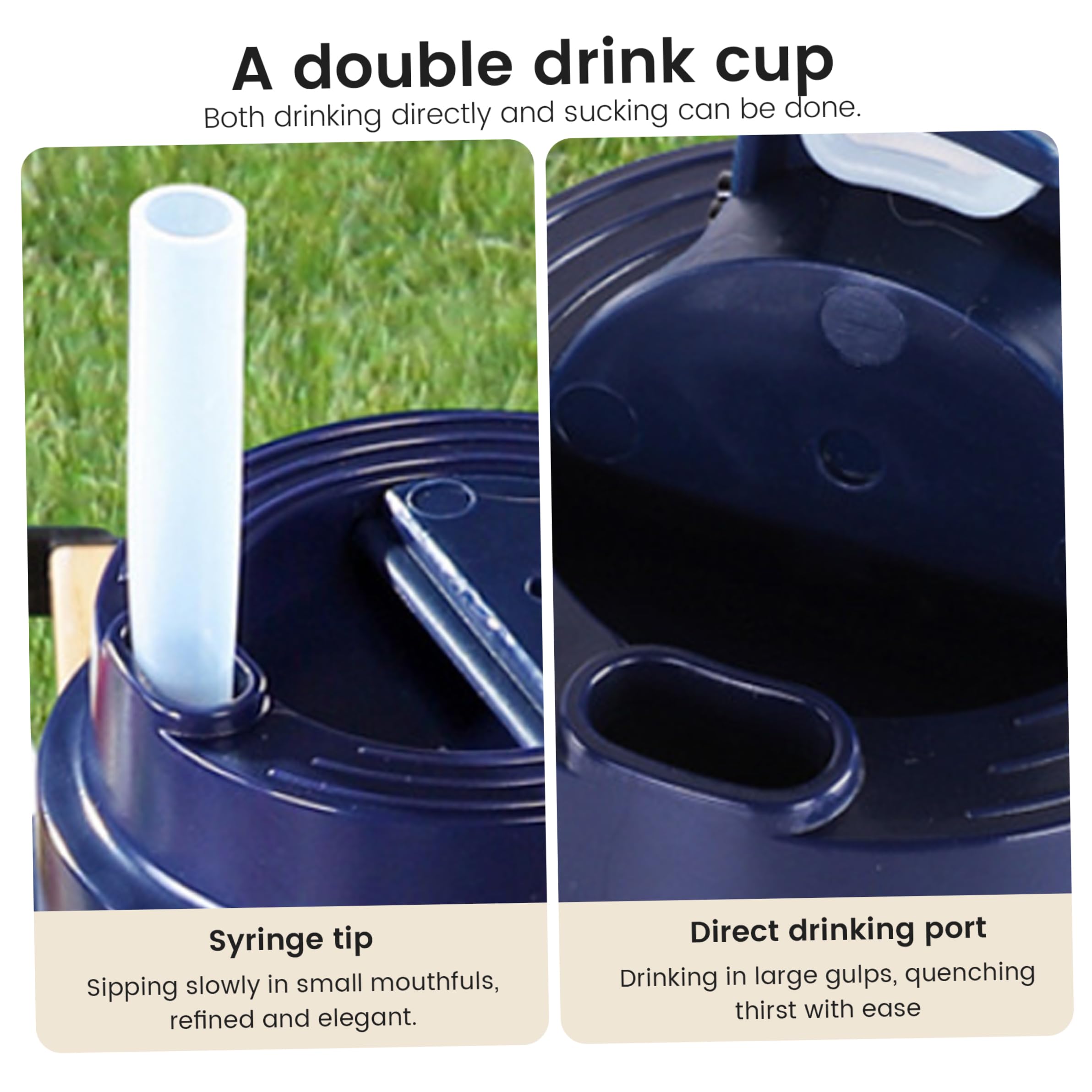 Batidora Exprimidora Portátil Licuadora Personal con 38 Cuchillas de Acero Inoxidable Exprimidor Recargable Inalámbrico con Tapa Doble Ideal para Hogar Oficina Camping 1300ml