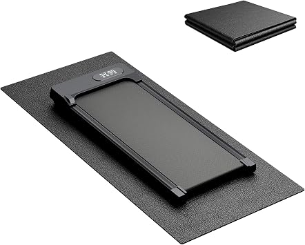 HomeFitnessCode Exercise Mat for Treadmill, Upgrade Thickness 6mm Non-Slip Texture 100% PVC Foam for Yoga, Treadmills, Bikes, Rowers and Cross Trainers