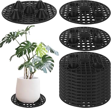 35 Pack Plant Pot Elevators 7.87 Inch Plastic Plant Risers