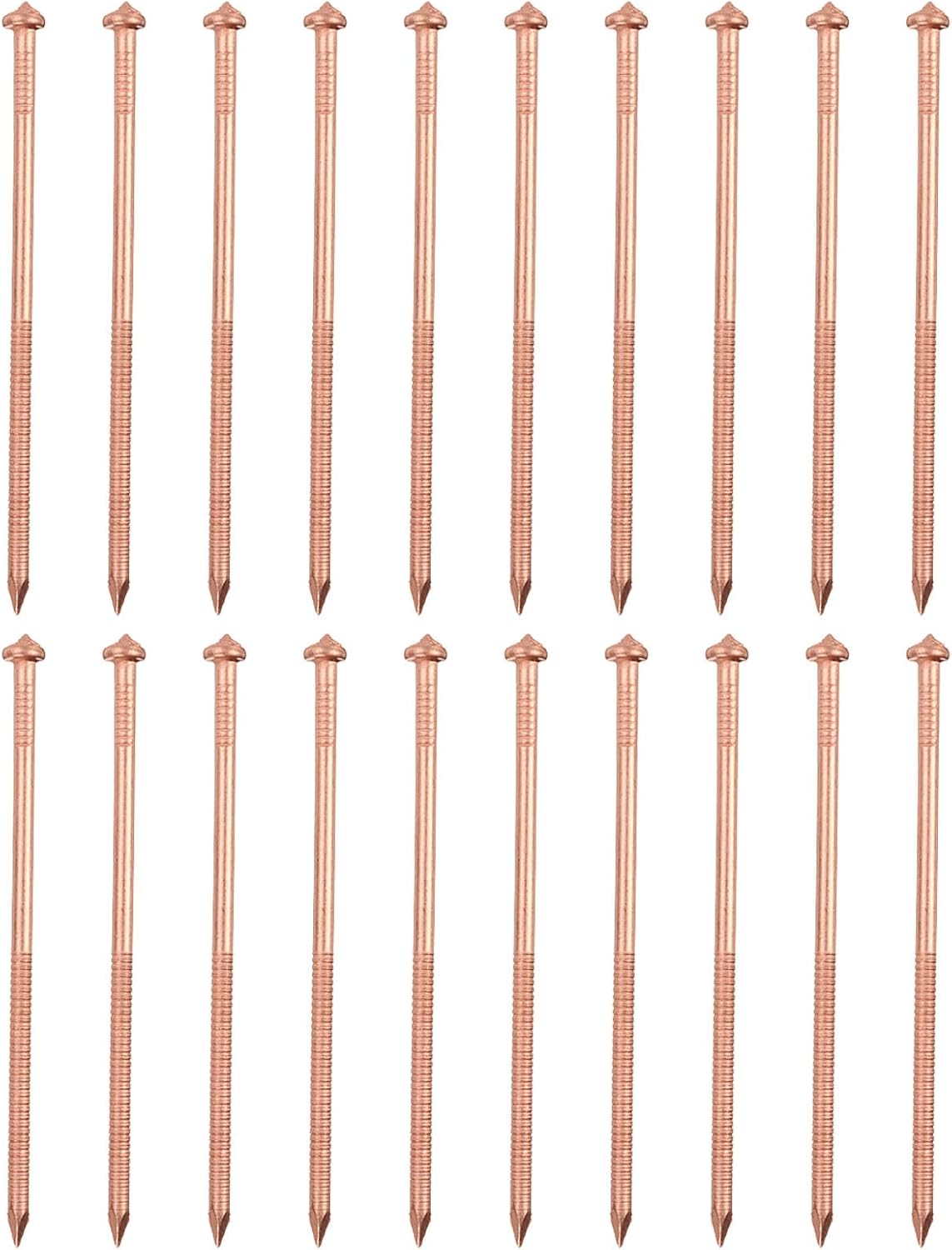 PATIKIL 100pcs CD Weld Pins, 120mm Insulation Weld Pins Stud Welder Pins Insulation Copper Nails Welding Nails for Repair Boat Self Locking Washer