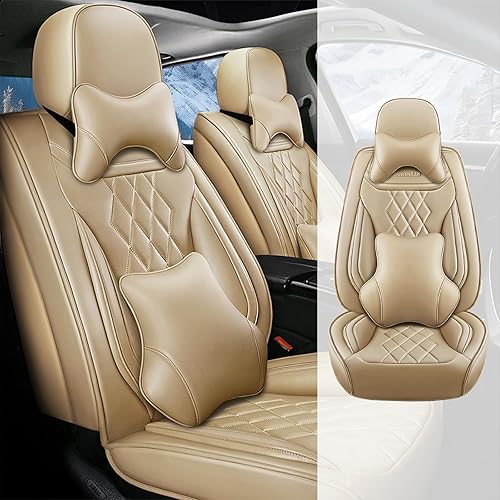 BOJVAIGA Fundas de asiento para Mazda Mazda2 2011-2014, funda de asiento de automóvil de cuero impermeable, accesorios para interiores de automóvil