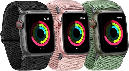 Ecogbd breites elastisches Ersatzarmband kompatibel mit Apple Watch Armband 38mm
