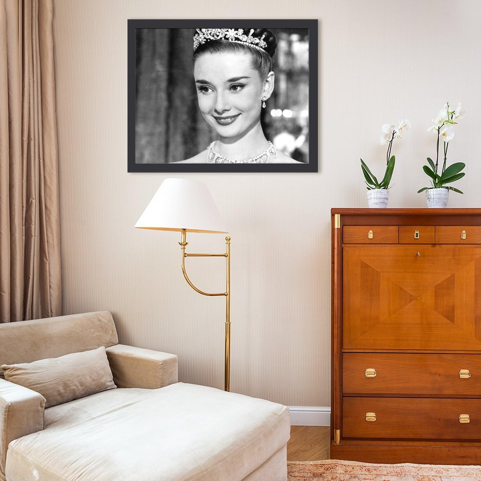 Amazon.co.jp: 額縁 オードリー・ヘップバーン Audrey Hepburn フォト