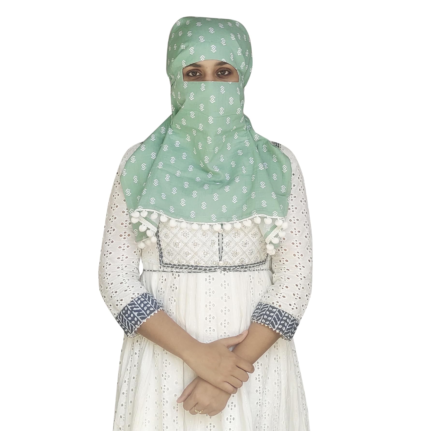 switchon Pure Cotton Innovative scarf Hijab for Women with closer 3 inch Hook and Loop Tape for size adjustment for 12 yrs and above-picture-20