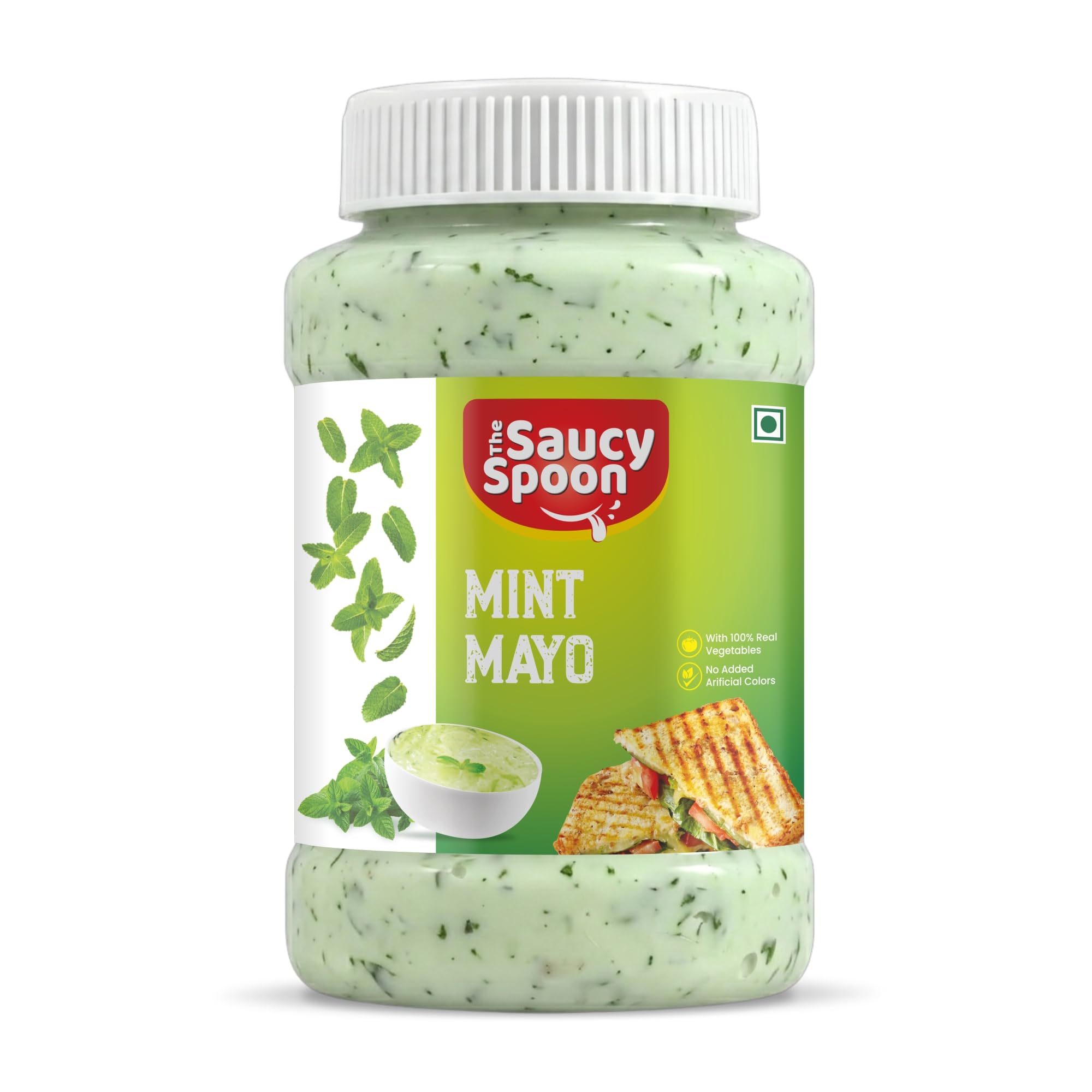 The Saucy Spoon Mint Mayonnaise 250g | Cool & Creamy Mint Dip & Spread | Vegan & Gluten Free | No Artificial Additives | Ideal for Sandwiches, Burgers, Wraps, Fries & Fast Food-image-43