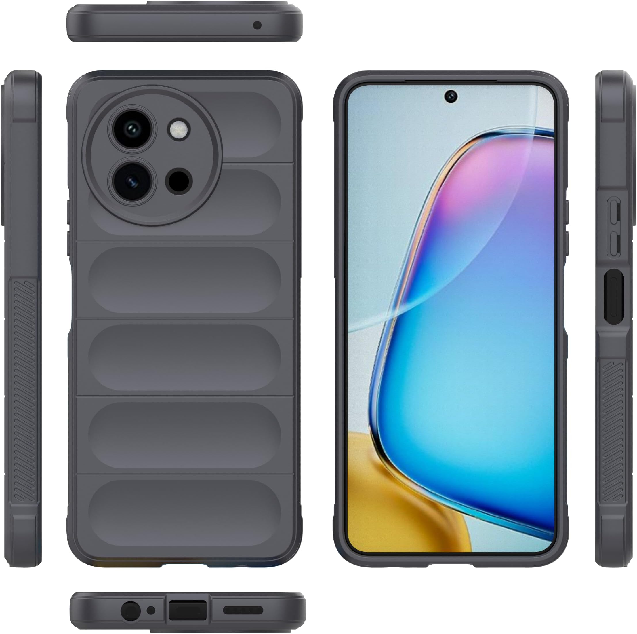 Cover Compatible with OnePlus 11R 5G,Compatible with OnePlus Ace 2 5G Camera Protection Anti-Drop TPU Mobile Soft Case Gray