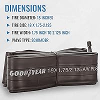 Vista 4 de Tubo de Bicicleta Goodyear con Goma de Butilo - Tubos de Bicicleta Confiables para Ciclismo Premium