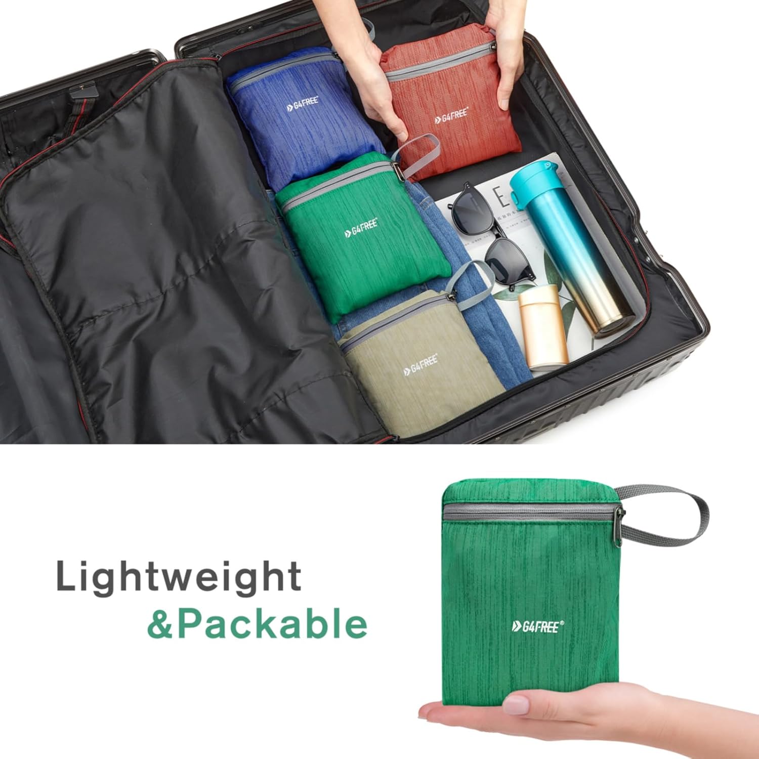 G4Free 10L Hiking Backpack Small Travel Hiking Daypack Lightweight Packable Backpack Casual Foldable Shoulder Bag - Image 6