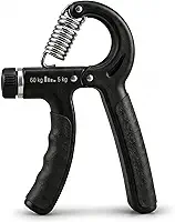 Hand Grip Exercitador de Mãos Ajustável de 5 a 60 kg com Regulagem Progressiva, Fortalecedor de Mãos, Punhos e Antebraços para Treino, Academia, Reabilitação, Fisioterapia, Crossfit, Alivio de Estresse Premium
