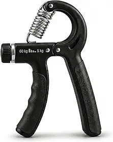 Hand Grip Exercitador de Mãos Ajustável de 5 a 60 kg com Regulagem Progressiva, Fortalecedor de Mãos, Punhos e Antebraços para Treino, Academia, Reabilitação, Fisioterapia, Crossfit, Alivio de Estresse Premium