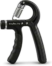 Hand Grip Exercitador de Mãos Ajustável de 5 a 60 kg com Regulagem Progressiva, Fortalecedor de Mãos, Punhos e Antebraços para Treino, Academia, Reabilitação, Fisioterapia, Crossfit, Alivio de Estresse Premium