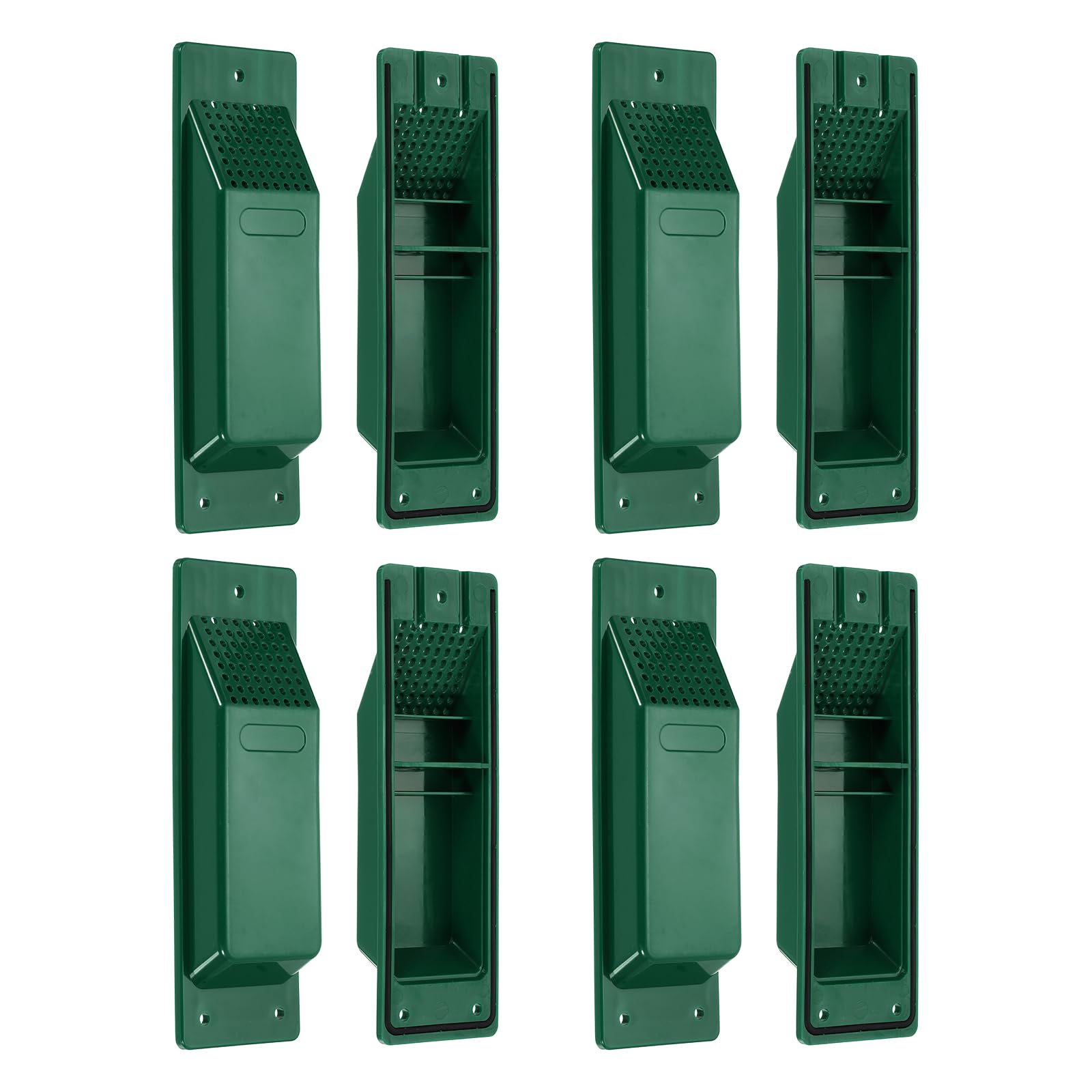 PATIKIL 8 Inch Shipping Container Air Vent, 8 Pack Cross Flow Ventilation Vent Kit Reduce Heat Humidity for Shipping Container Trucks Cargo Spaces, Green