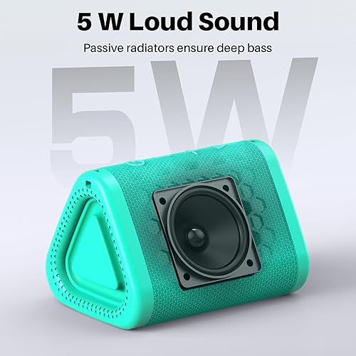 Miniatura 2 de Bobtot Altavoz Bluetooth portátil inalámbrico, IPX7 pequeño altavoz de ducha impermeable, tiempo de reproducción de 15 horas, sonido fuerte y